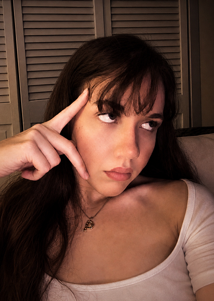 me posing in my bedroom 